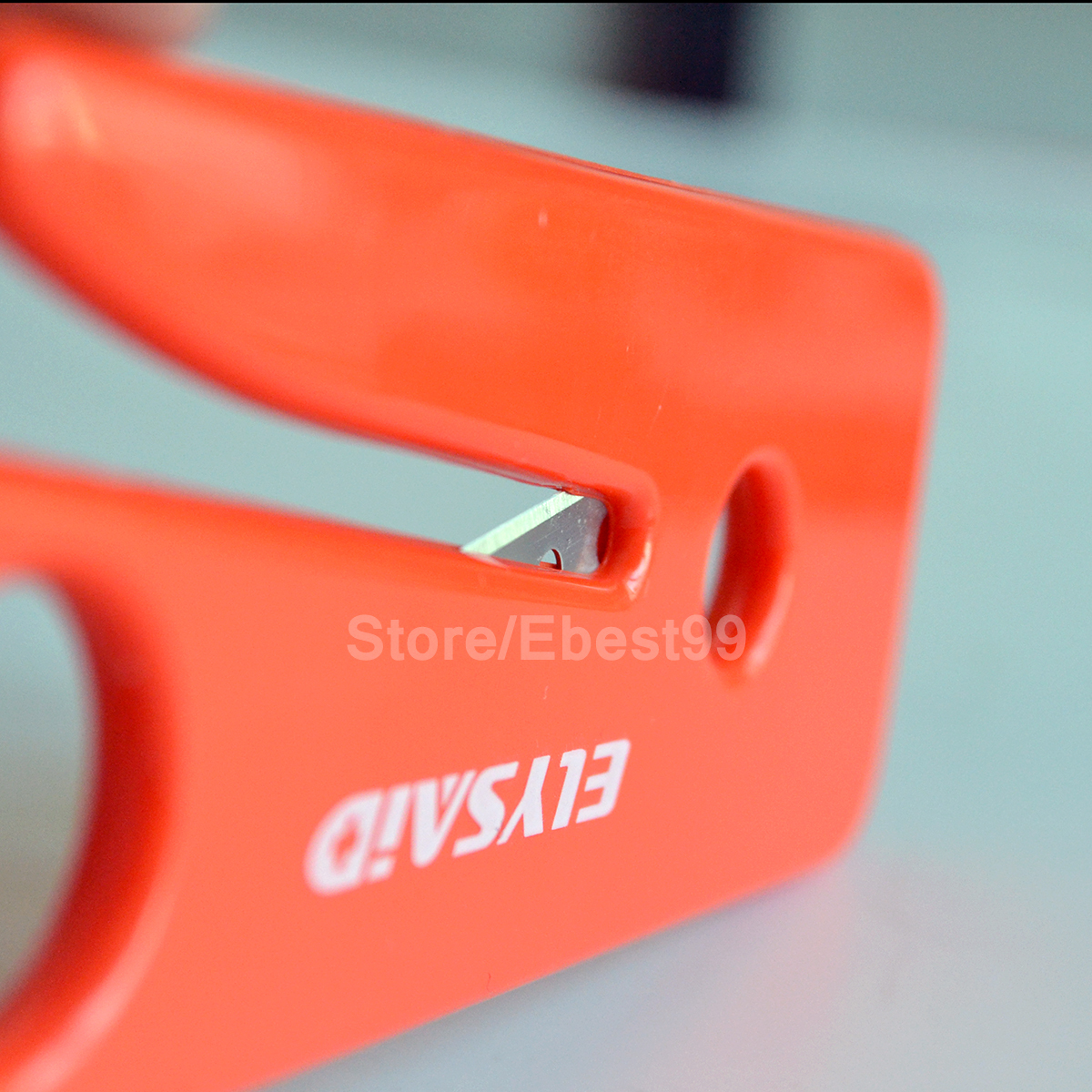 10pcs Seatbelt Cutter Safe Handle Razor Blade Car Seat Belt Knife Sharp Orange