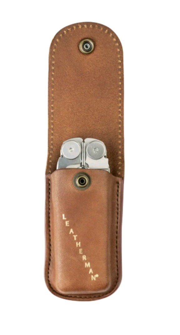 LEATHERMAN, Heritage Leather Snap Sheath for Multi-Tools, Brown, Medium. NIB