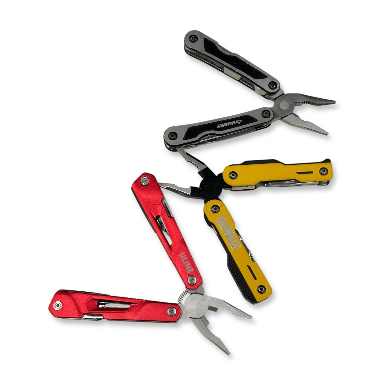 DeWalt DWHT71843, Uline, Husky Multi Tool Folding Pliers Set, 3 Pieces