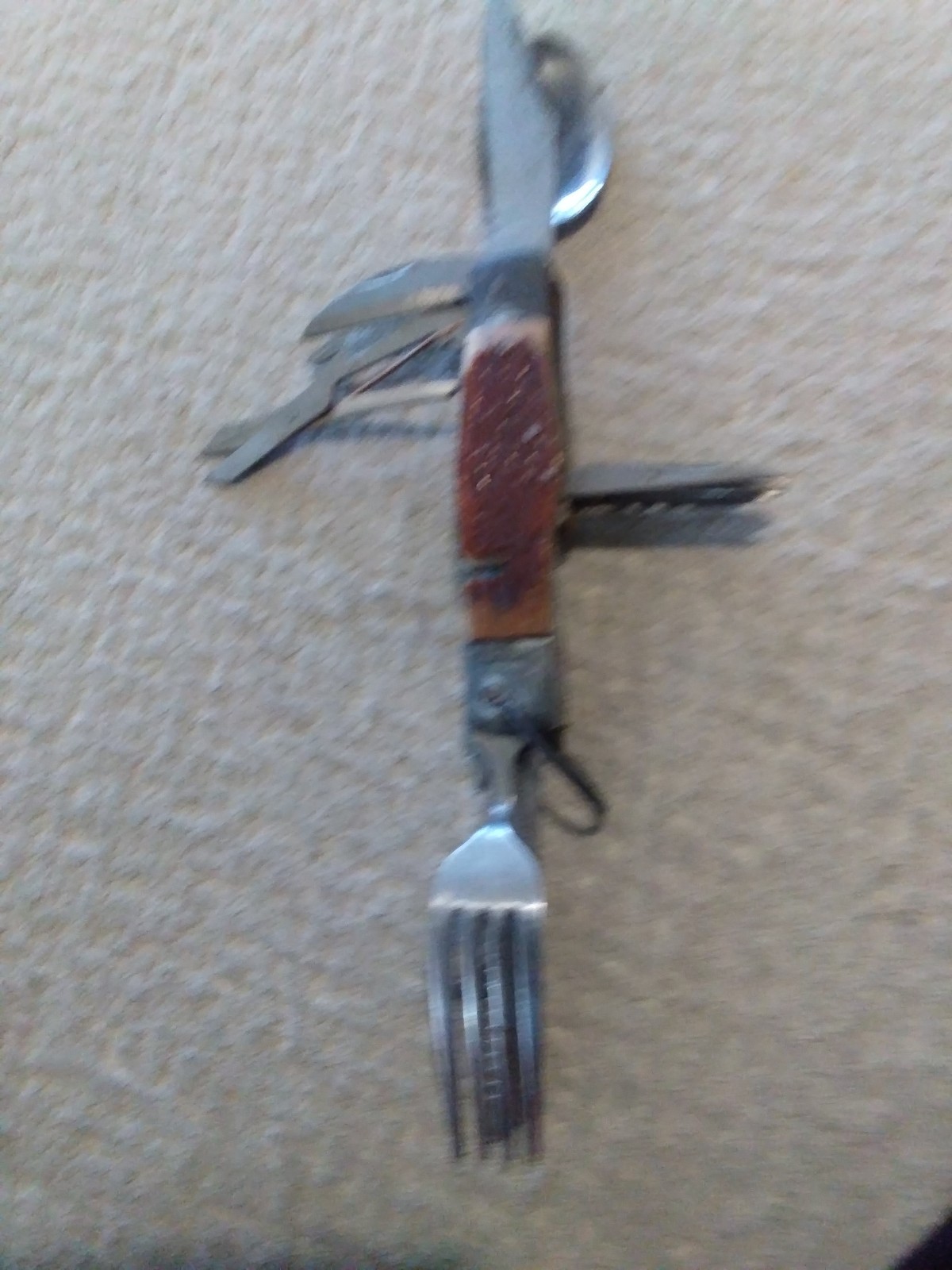 Vintage Camping Scout Multi Tool Hobo Survival Knife … NICE