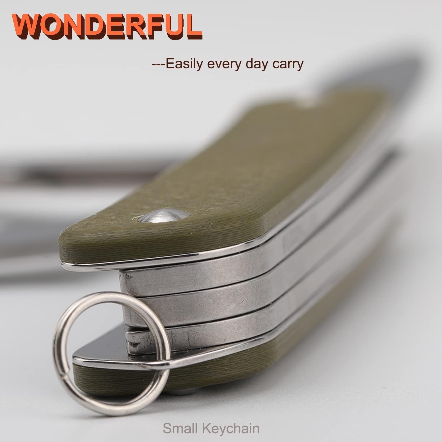 Portable Pocket Knife with 6 Functions Including Scissors and Screwdriver