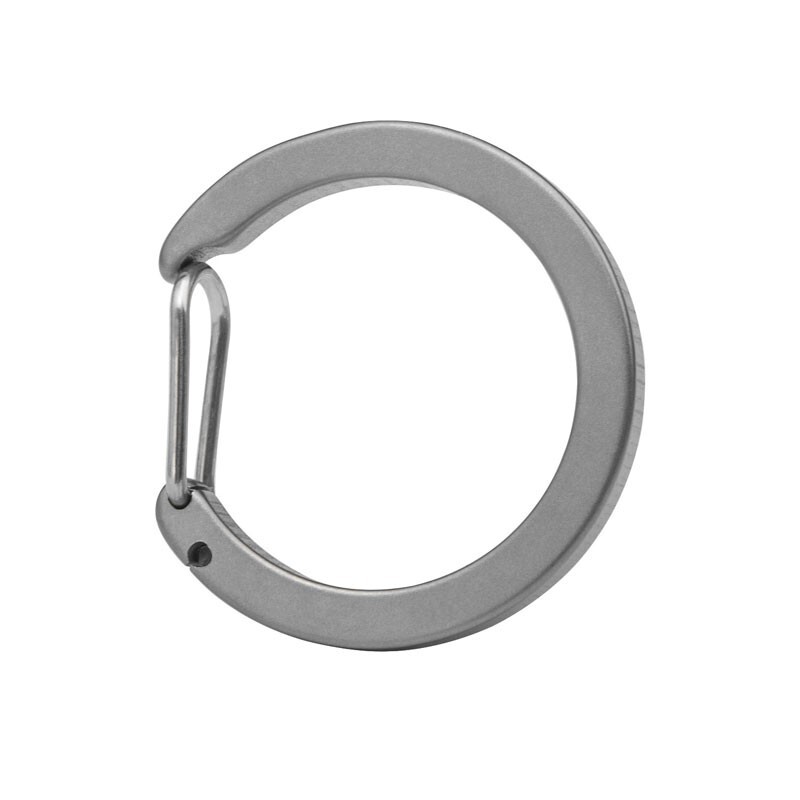 Titanium Alloy Keychain Carabiner Outdoor Travel Size Mechanical Fast Buckle EDC