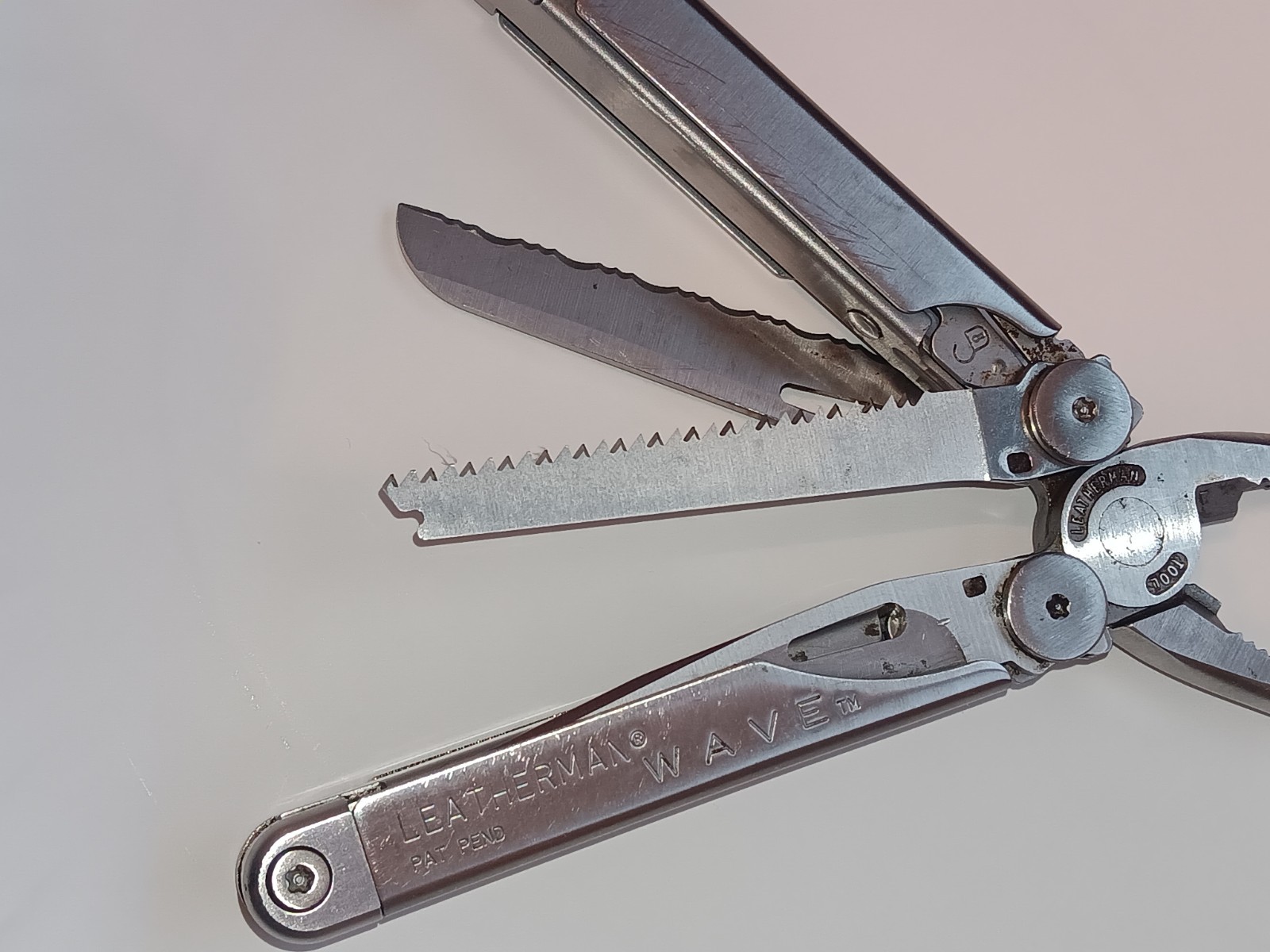 OG Leatherman Wave Multi Tool w/ Brown Leather Case / Code 0302 XLNT SHAPE USA