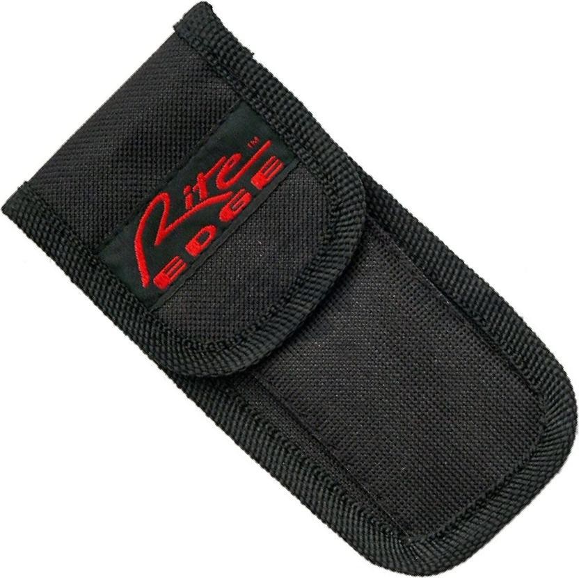 Multitool | Red 13-Tool Folding Pocket Knife 4in Closed + Black Belt Sheath