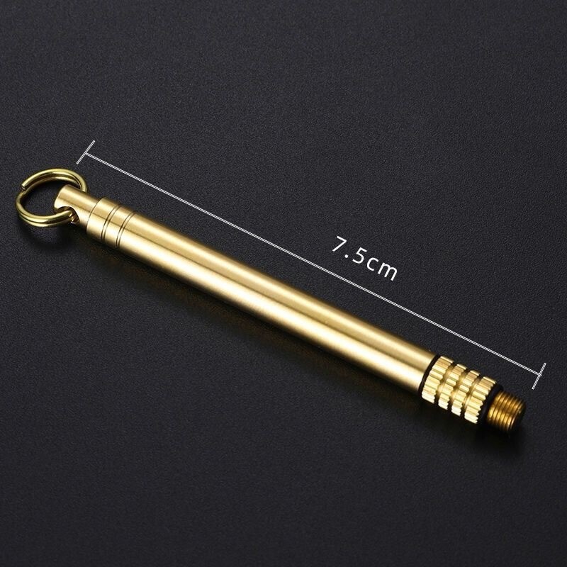 3 Pieces Portable Titanium Toothpicks Pocket Toothpick Metal Holder for Outdoor