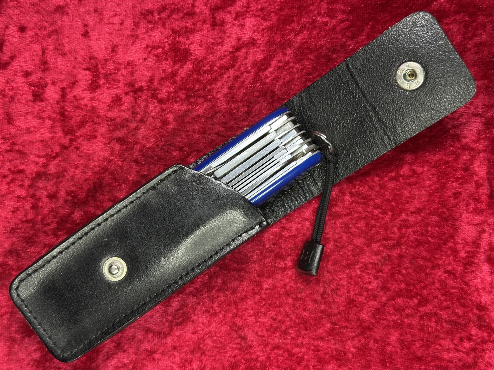 Victorinox Champion-C Motorola Blue Swiss Army Knife w/Pouch Rare Vintage (669)