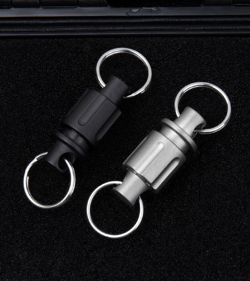 Mini Titanium Alloy Insert Buckle Gimbal Ring Portable Double Keyring Cutter EDC