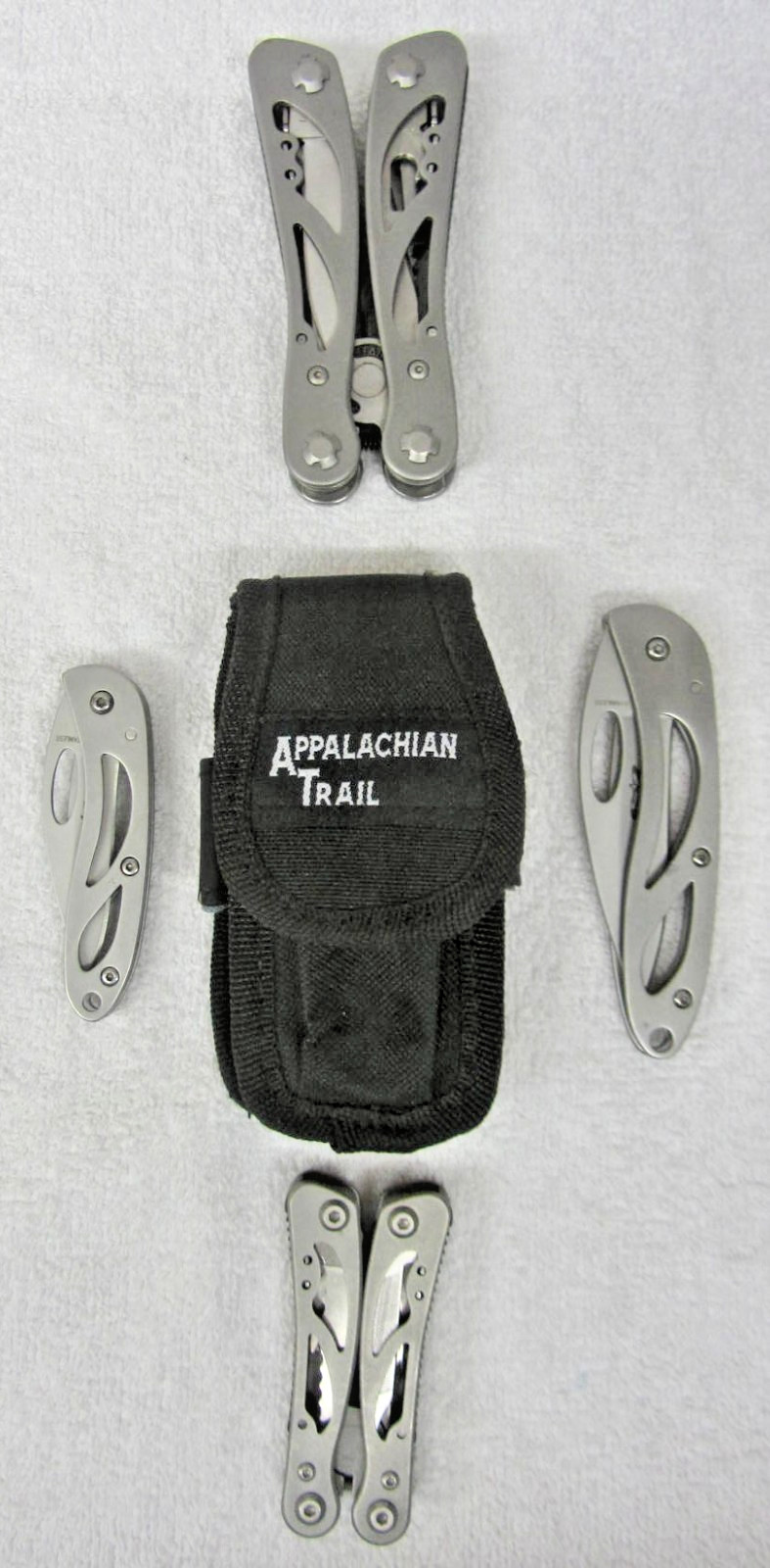 Appalachian Trail 5-Piece Knife Multi-Tool Leatherman Set w/Case Survival Hiking