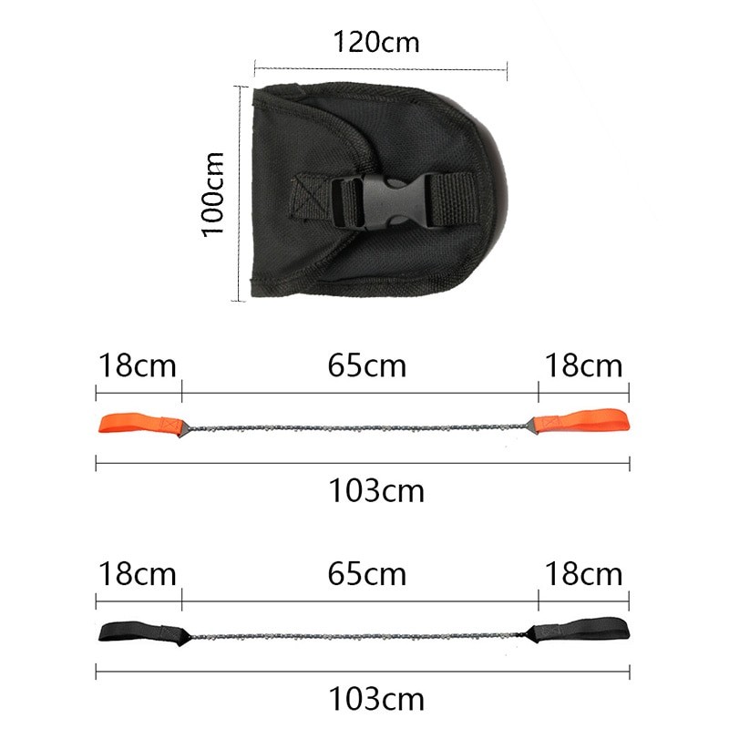 Portable Pocket Chain saw Camping Hiking Emergency Household Gardening Hand Chai