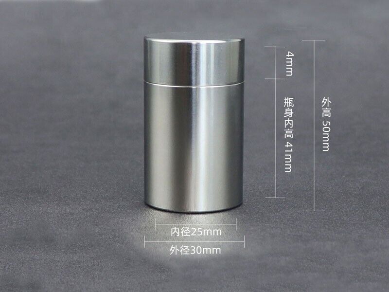 304 Stainless Steel Waterproof Pill Case Capsule Seal container Storage EDC Box