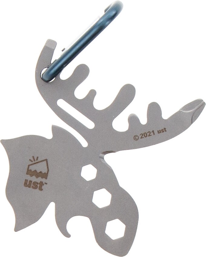 UST Tool-A-Long Moose Multi-Tool Stainless Steel Compact Versitile w/ Carabiner