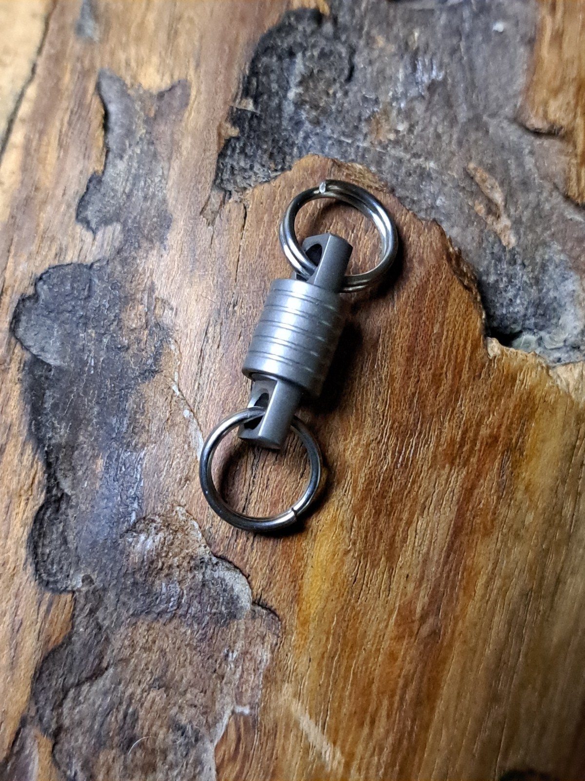 Super Mini Titanium Swivel With 10mm Titanium Keyrings