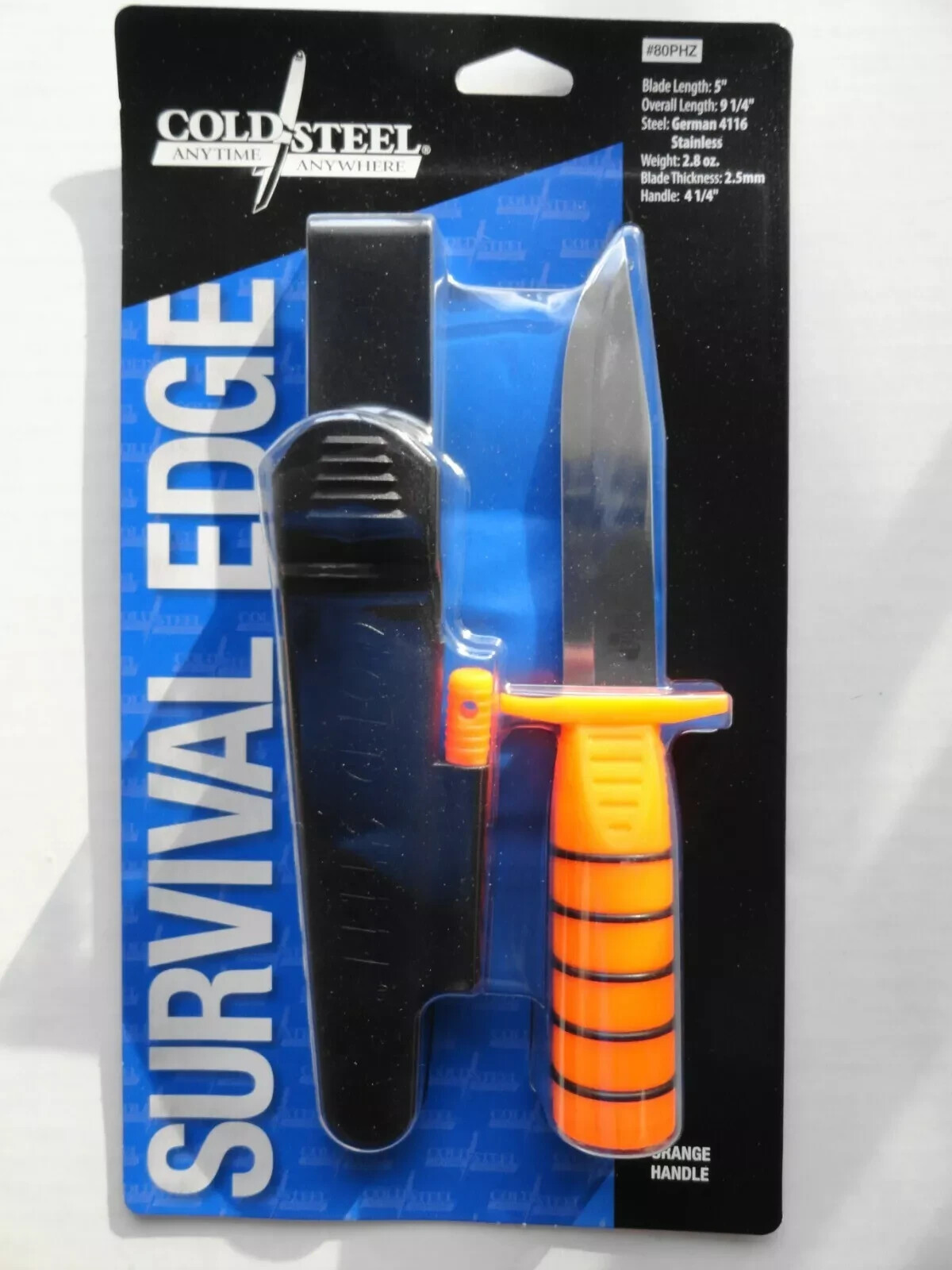 Cold Steel Survival Edge knife orange