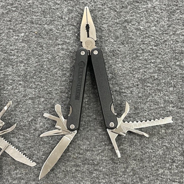 Lot Of 2 Multi Tool Pliers With 8 Tools Black