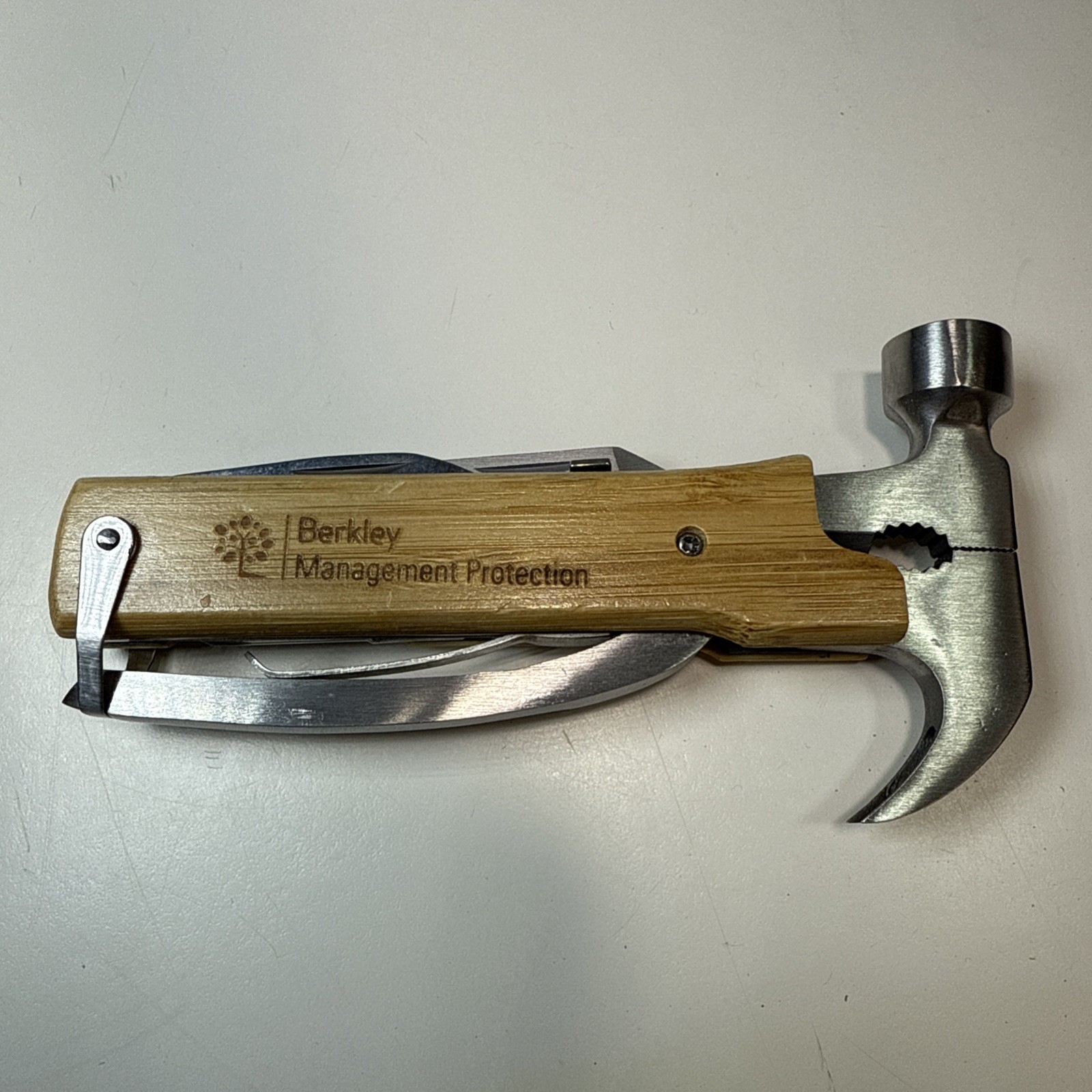 Wood and Stainless Hammer Tool 12-IN 1 Multi Tool Wood Handle