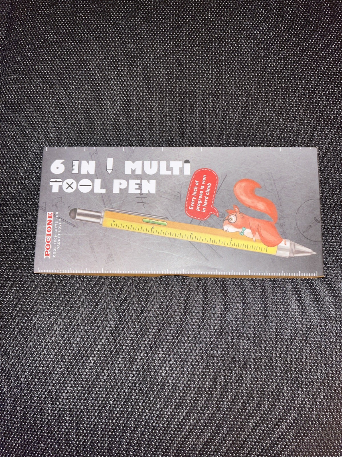 Multi Tool Pen 6 in 1 Gadgets Gift Idea – Level, Stylus, Screw Driver, Ruler