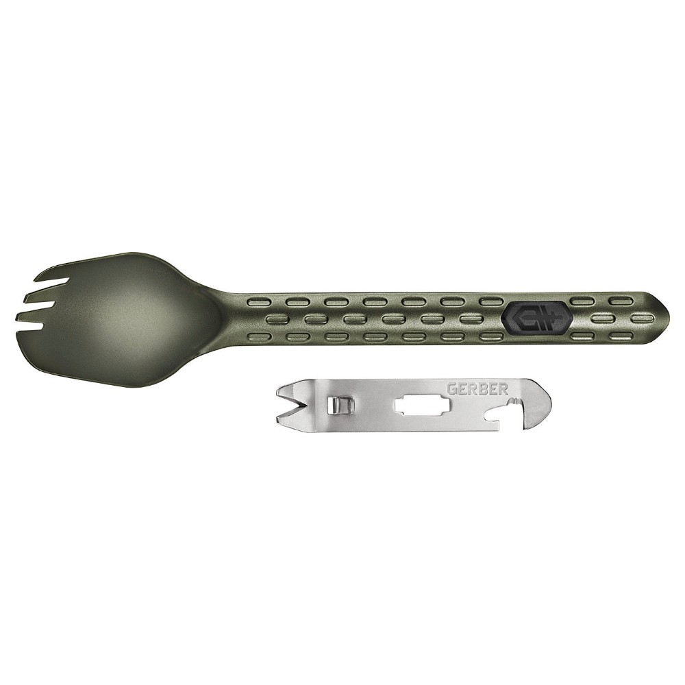 GERBER DEVOUR SPORK CAMPING UTENCIL FISHING HIKING | GREEN 31003423