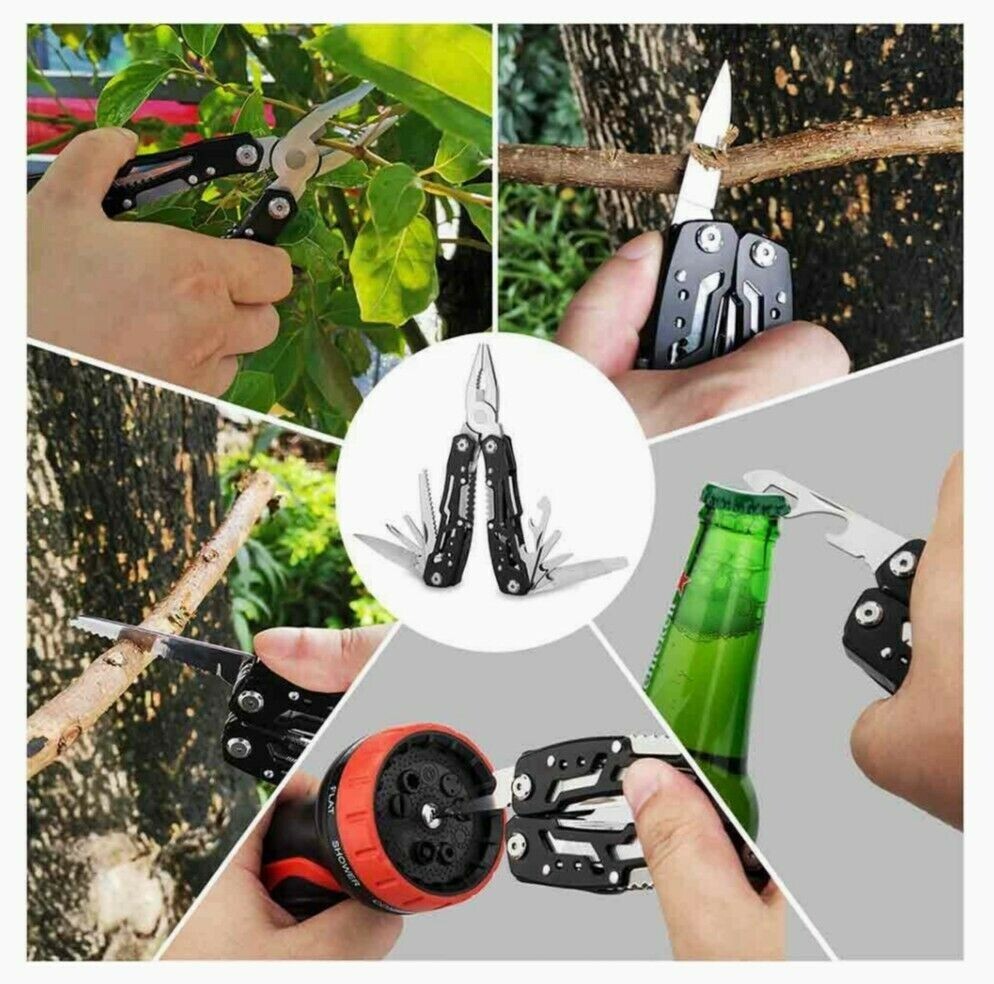 Fangfo Multitool 14-in-1 Every Day Outdoor Survival Camping Hunting & Hiking NEW