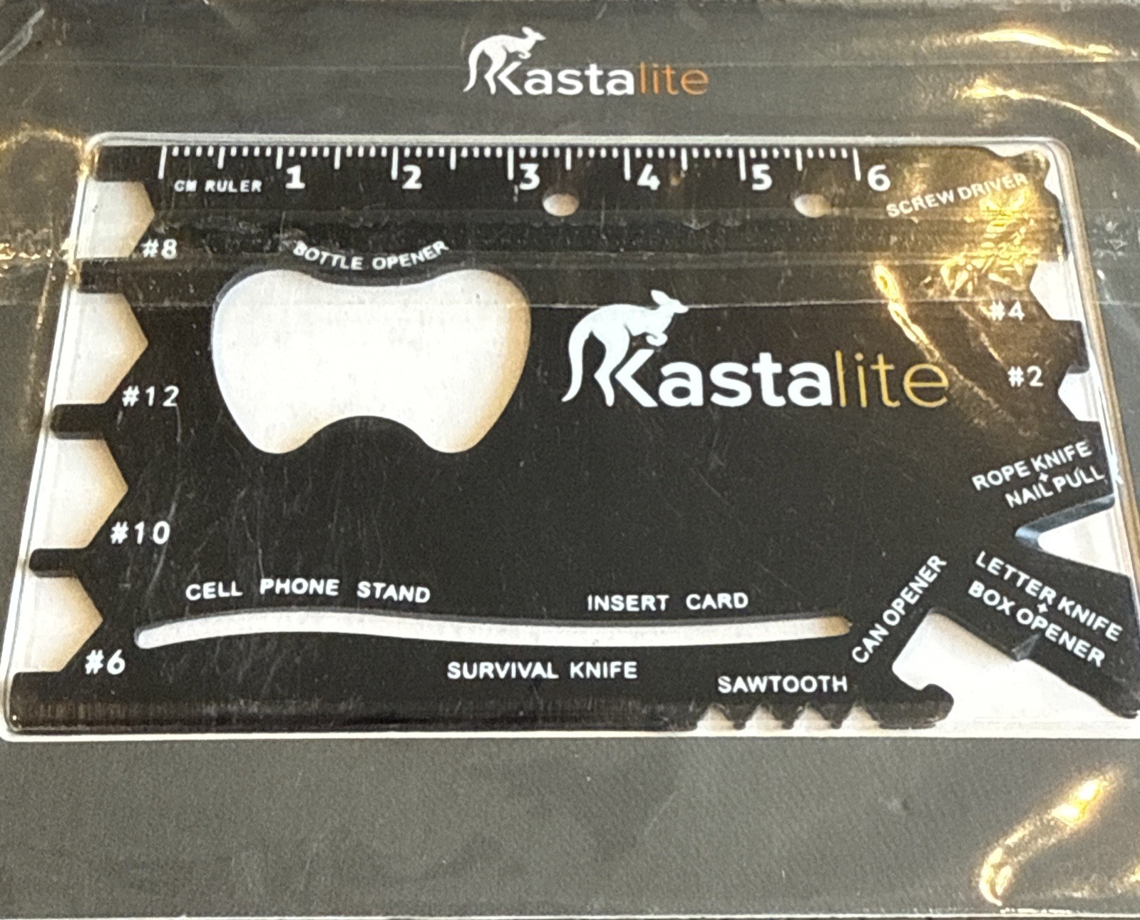 Kastalite 18-in-1 Credit Card Knife Tactical Multitool Pocket Tool
