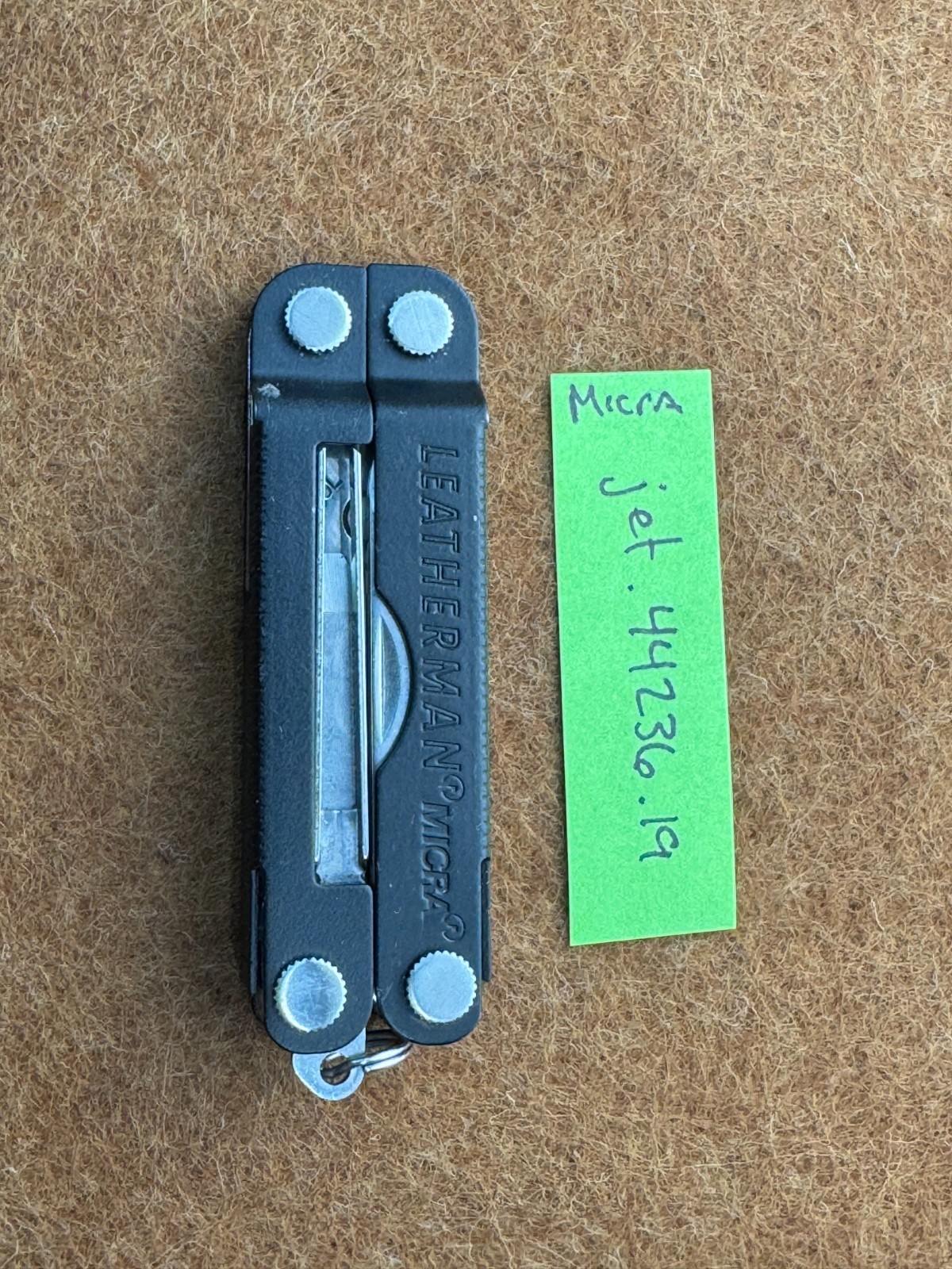 Leatherman Micra 10 in 1 Multitool Anodized Aluminum – Jet Black