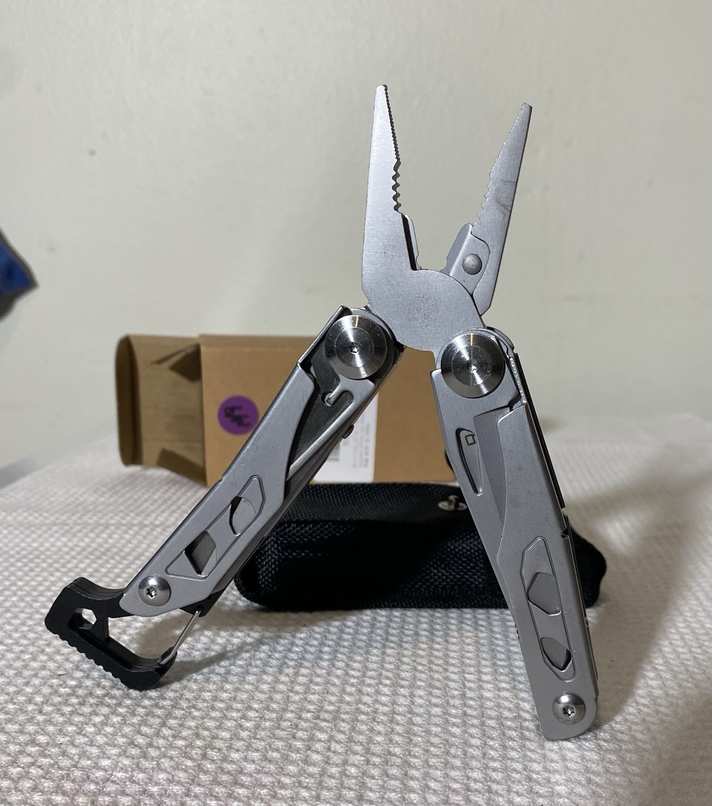 Silver Stainless Steel 13 In 1 Multi-Tool, Plier, Knife, Screwdrivers
