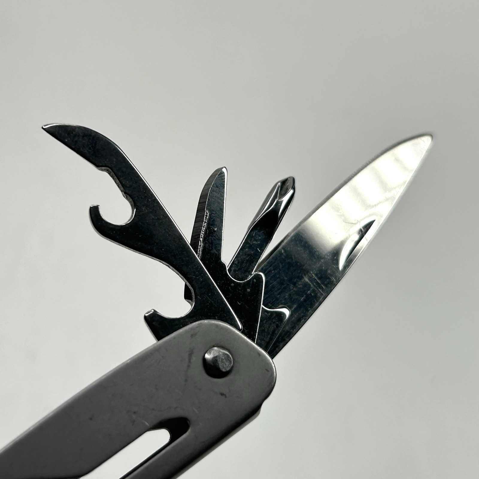 Multi-Tool, 9 Tools, Survival, Camping or Hiking Tool, Compact, Stainless Steel