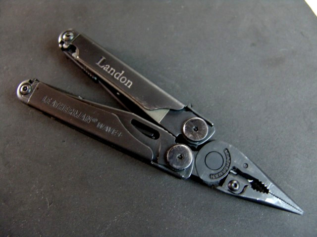 LEATHERMAN WAVE PLUS+ -BLACK OXIDE-MULTI TOOL-w/ HD LEATHERMAN CASE-NEAR MINT