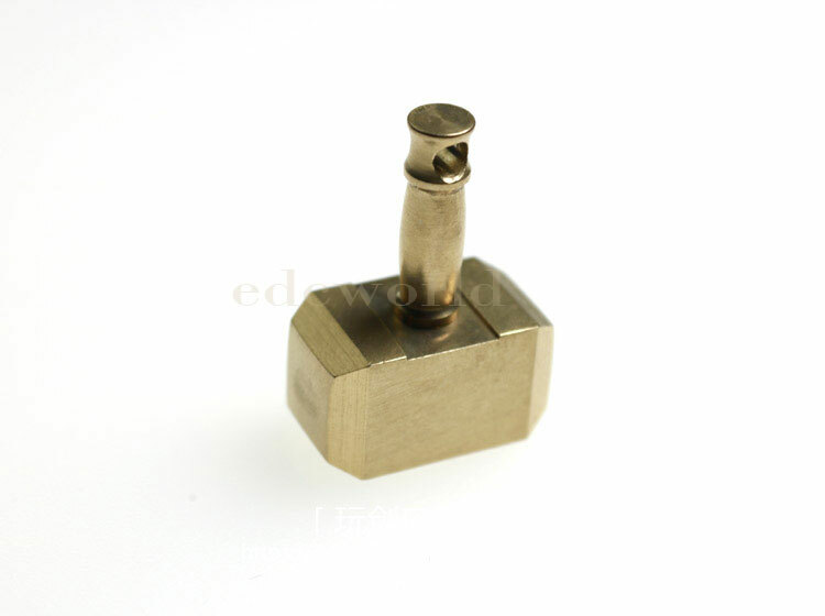 Brass Thor’s Hammer Knife Pendant Bead Keychain Necklace Knapsack Ornament EDC