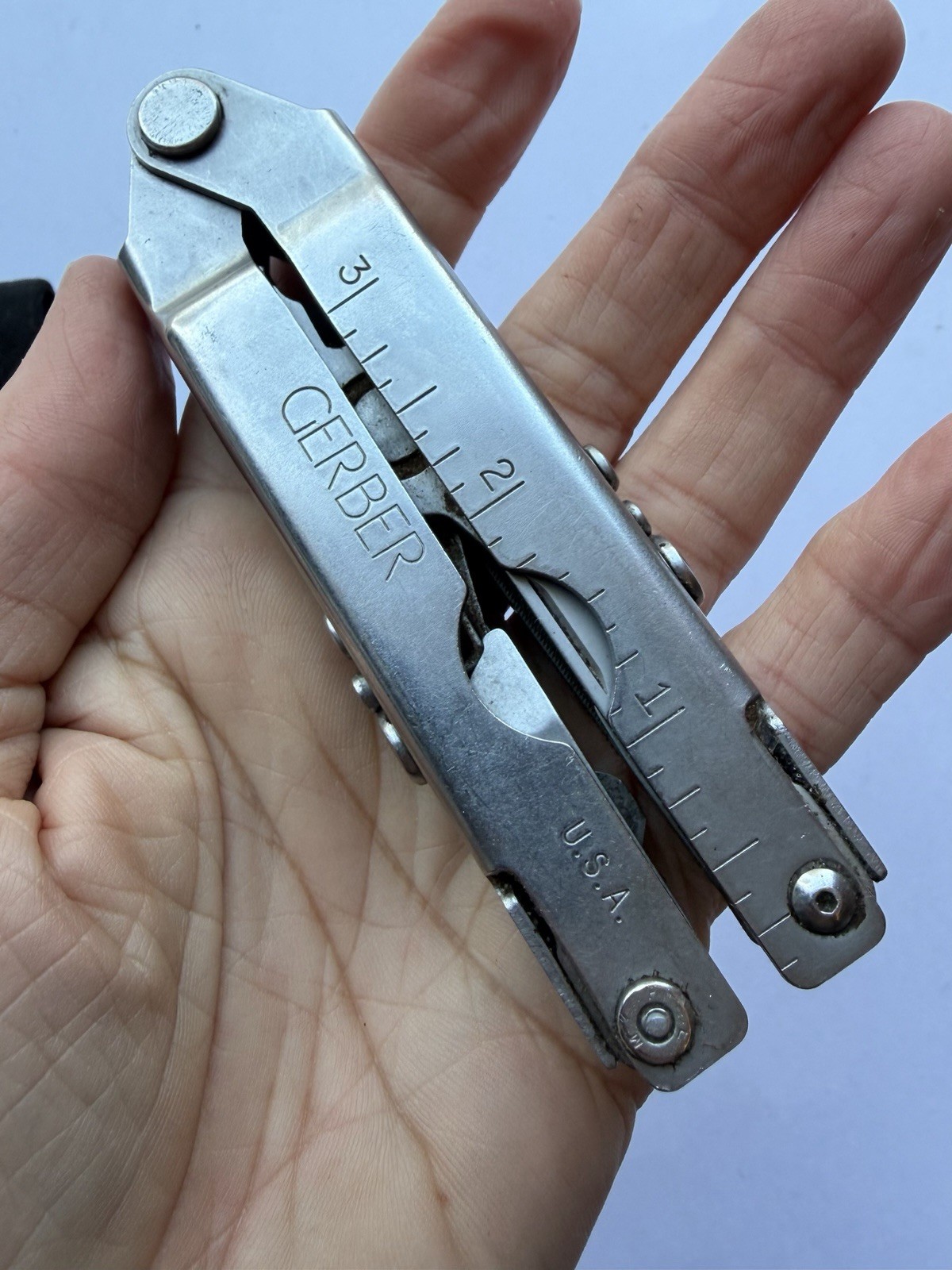 VINTAGE 1990s GERBER USA ORIGINAL BLUNT NOSE MULTI-PLIER MULTI-TOOL IN NEW POUCH