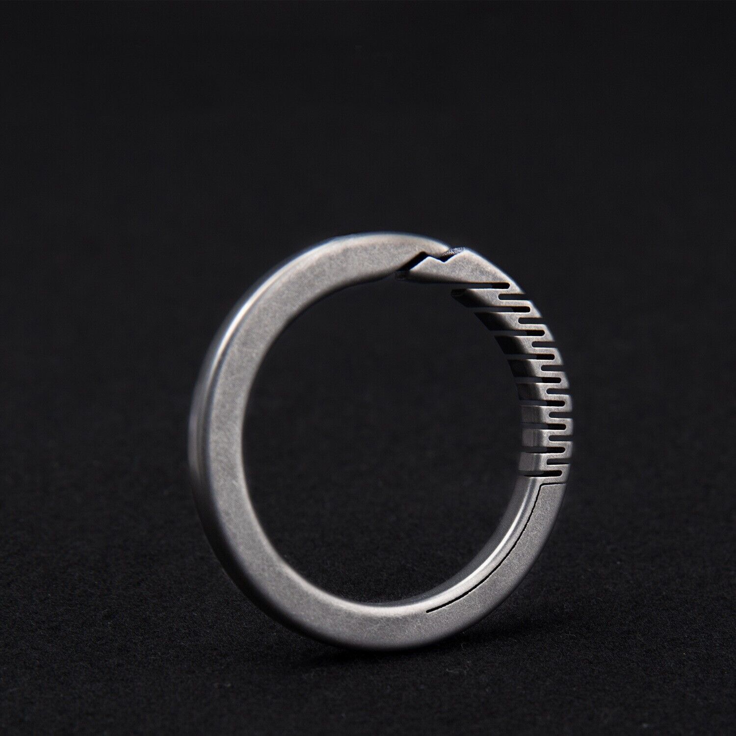 Titanium Alloy Circular Carabiner Hanging Buckle Car Keychain Ring Belt Waist