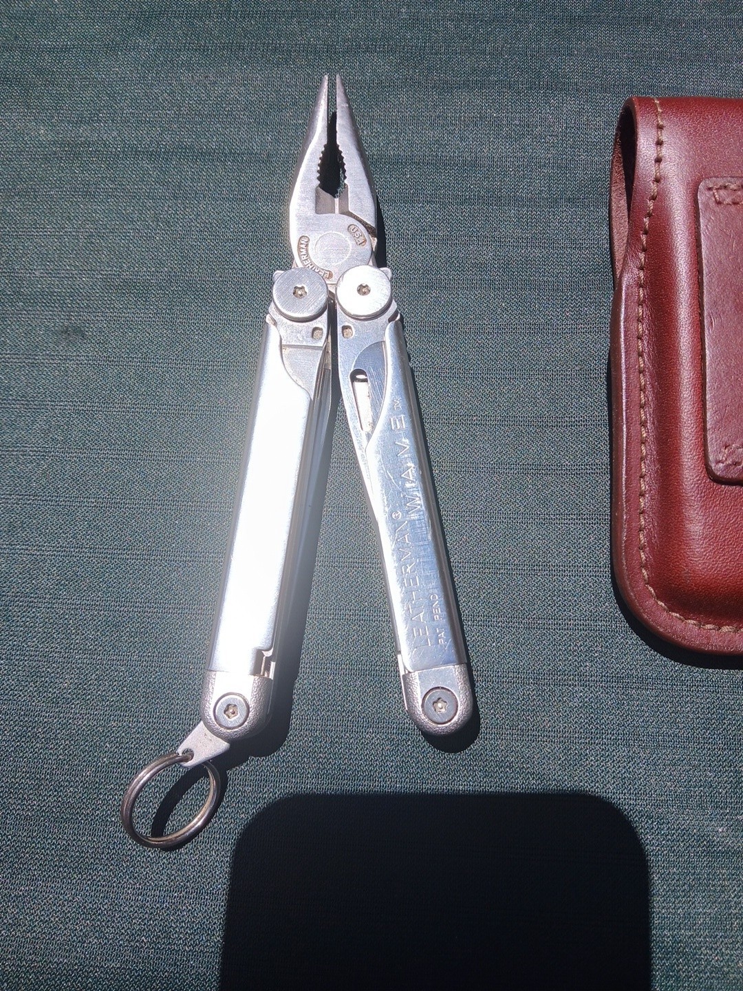 OG Leatherman Wave Multi Tool w/ Brown Leather Case Minty (H)