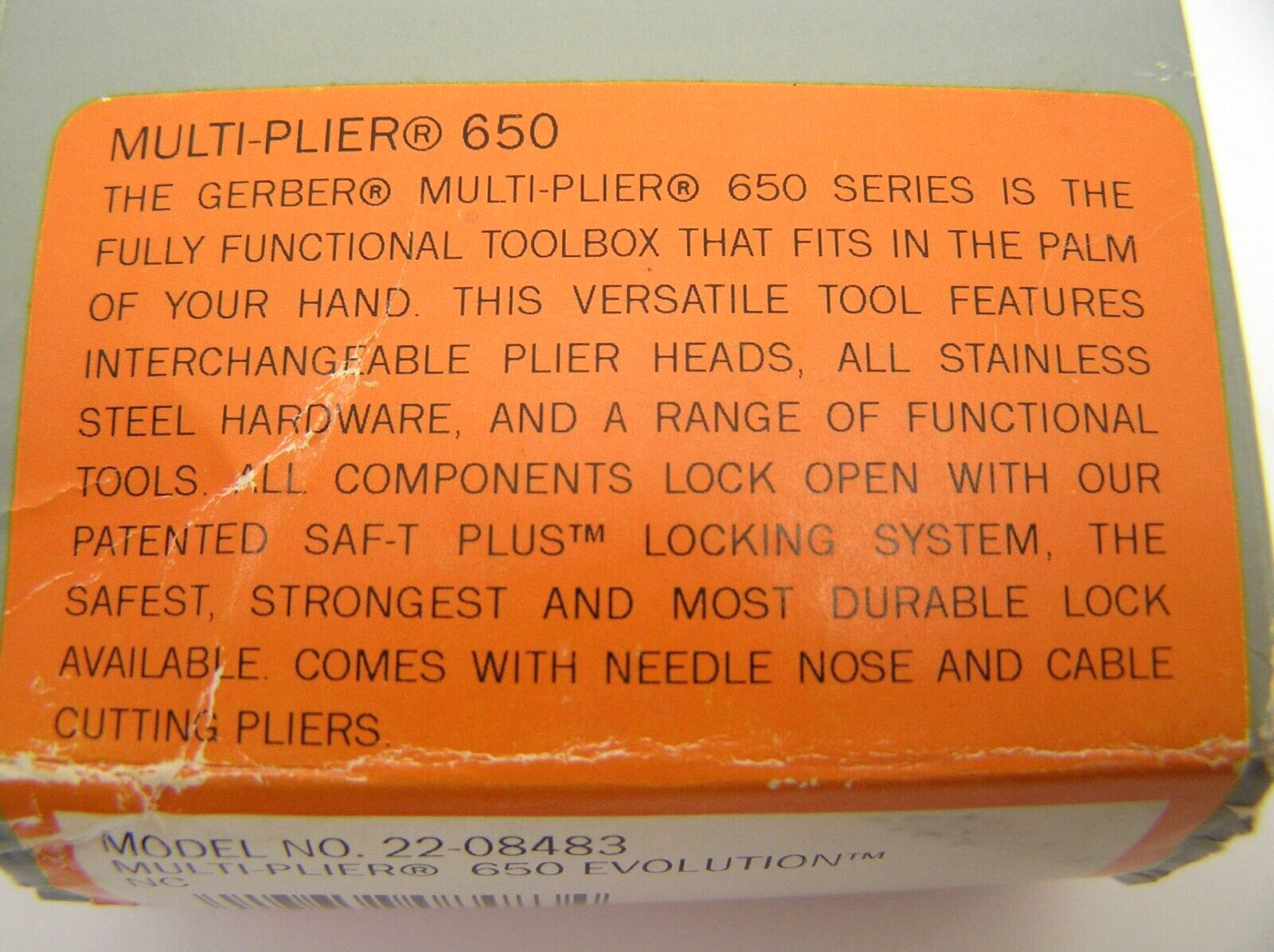 Gerber Evolution MP650 MILITARY VERSION Multi Plier Tool w FOUR Heads