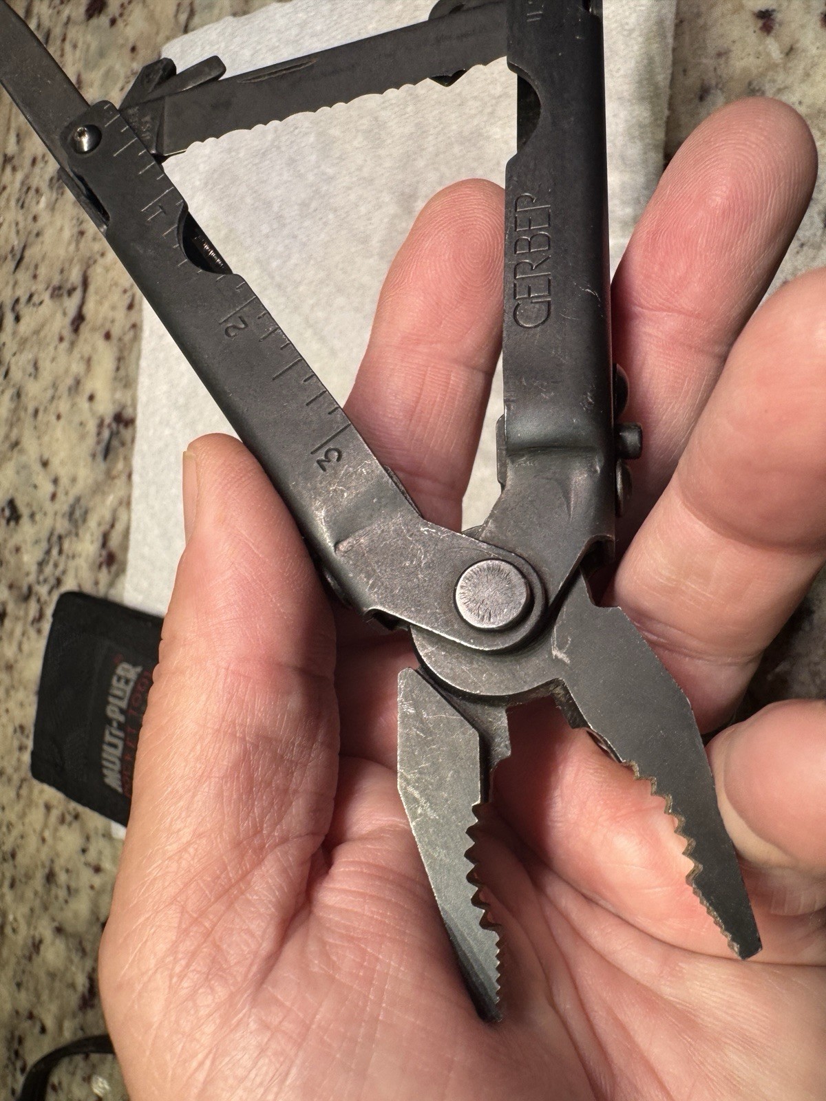 Vintage Gerber MP 3 Multi Tool USA Black w/ Nylon Case
