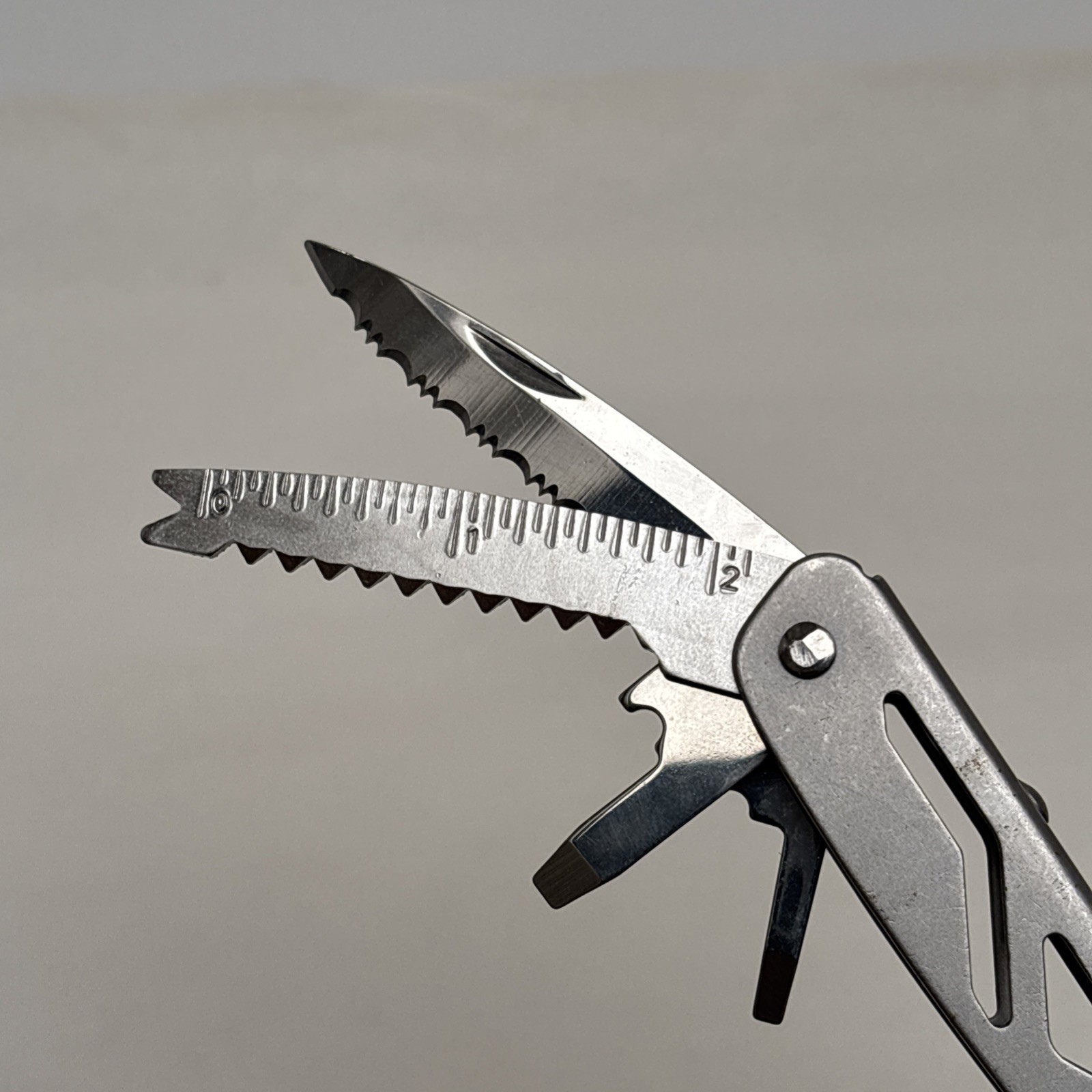 Ozark Trail 12-in-1 Multi Tool Folding Pliers with Sheath Silver Survival Camp