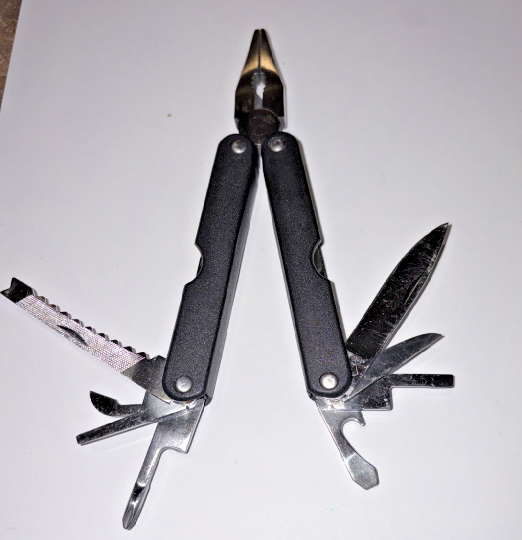 Multitool Mountain Quest Black Camp Tactical Survival Hunt Fish Hike-Multi-tool