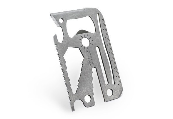 Wallet Wizard Survival Multi Tool 26 tools, Small Credit card size, camping