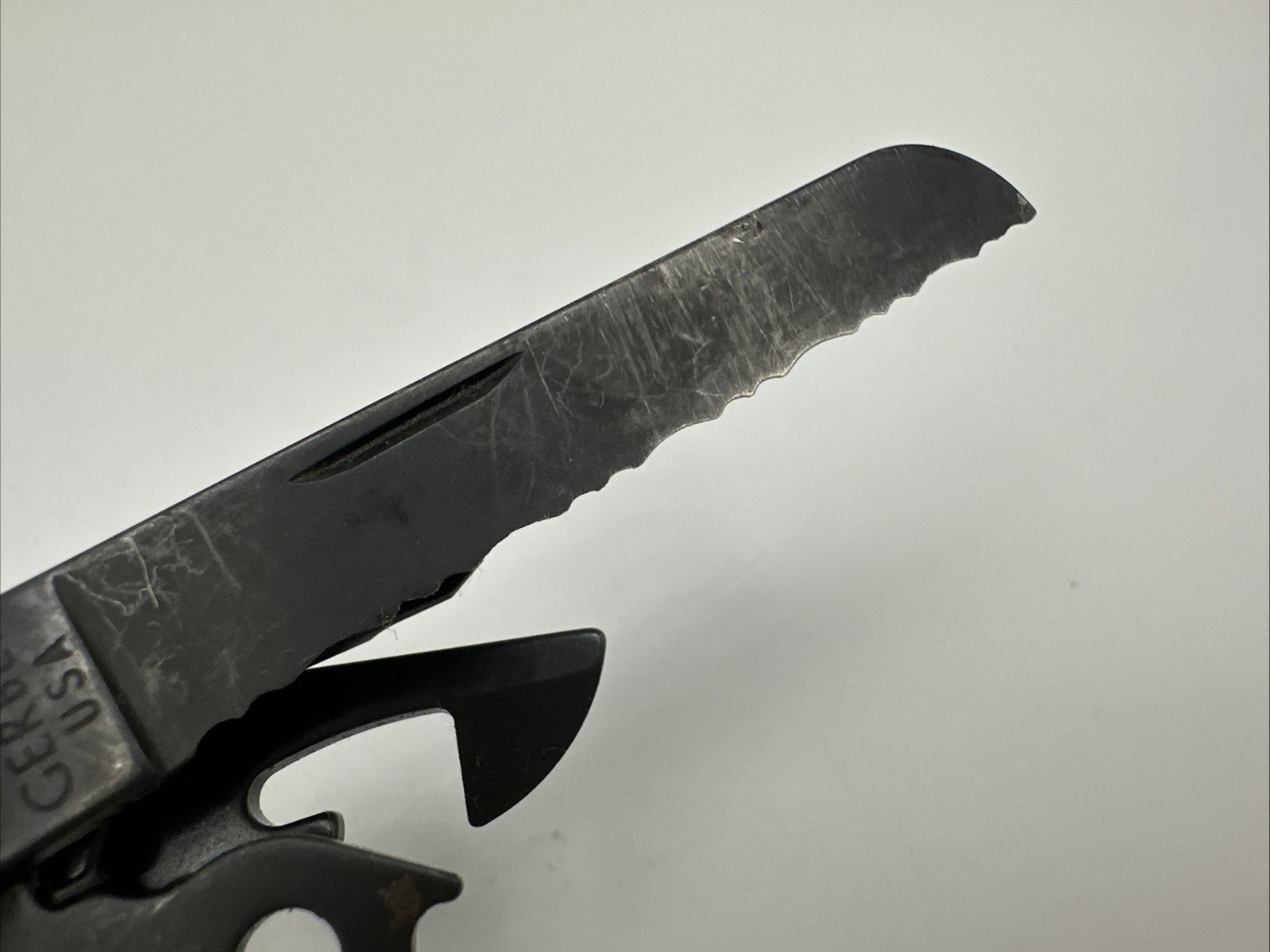 Vintage Gerber Black 10-in-1 Multi Tool Stainless Black with Simonds File