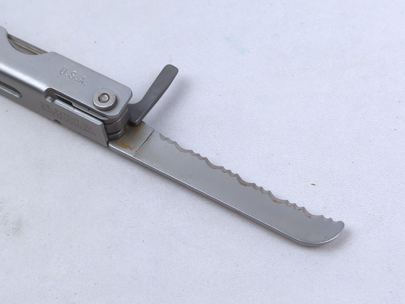 Vintage GERBER Blunt Nose Plier w/ LEATHER Sheath, 9-way Multi-Tool, EDC, USA