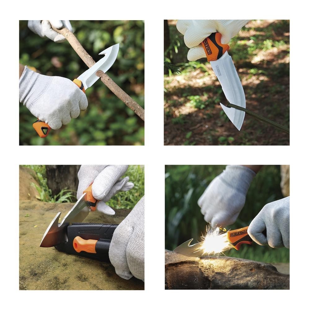 4 PIECE SURVIVAL TOOL SET – SURVIVAL, CAMPING, HUNTING. AX, KNIFE, SHOVEL, SAW