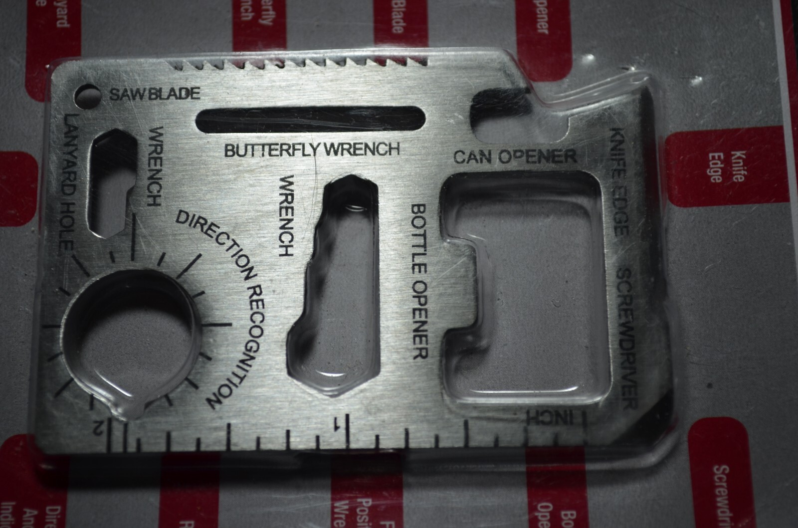 NEW Wallet Size Survival Multi Too Credit card size, camping hunting Stainless