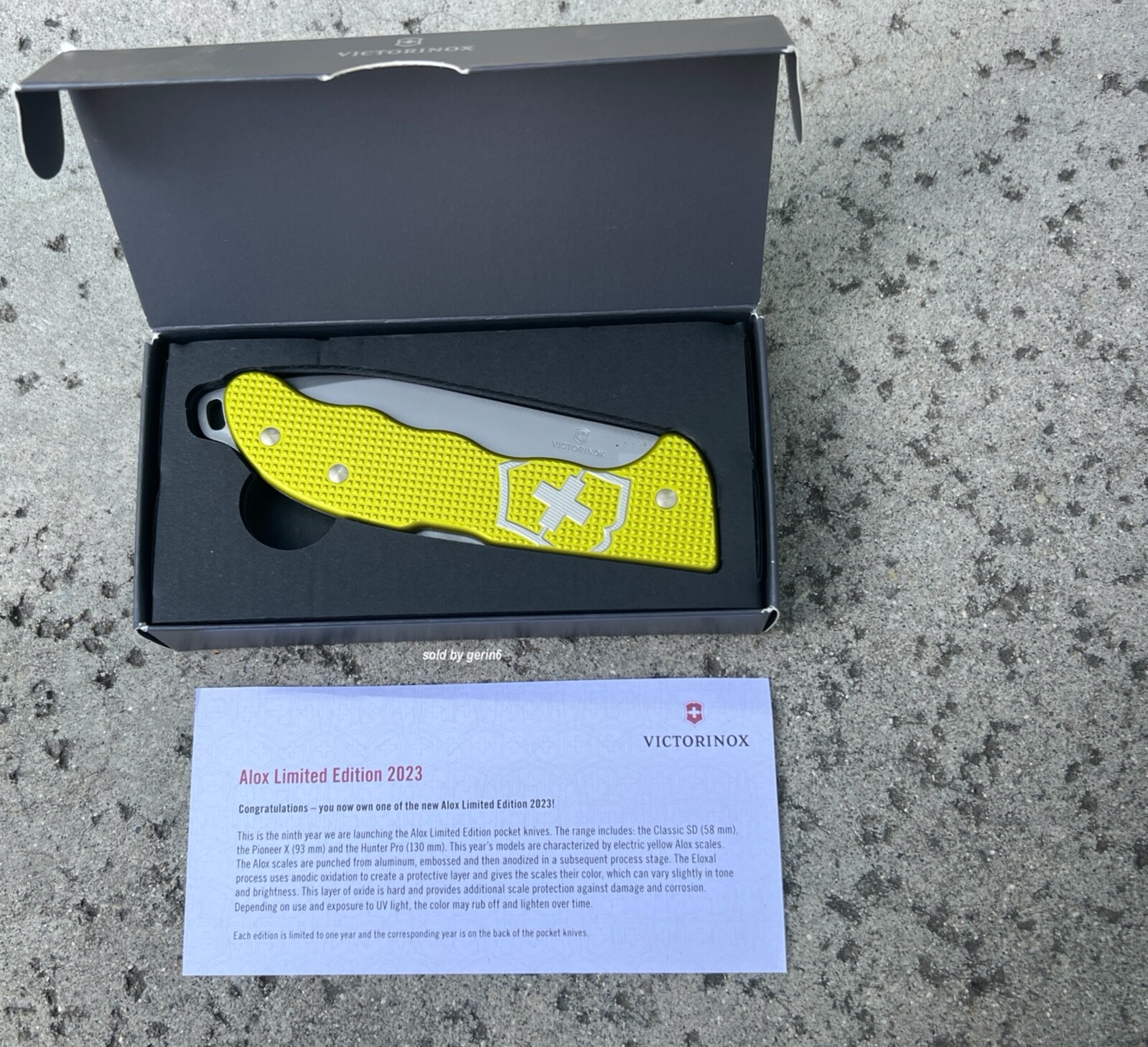 Swiss Army Knife Hunter Pro Limited Edition 2023 Yellow Victorinox 0.9415.L23