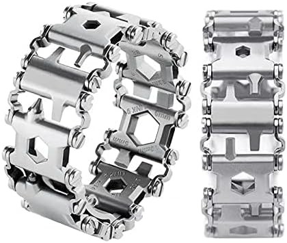 Multitool Bracelet 29 in 1 Tools Bracelet for Men and Women, Stainless Steel Mul