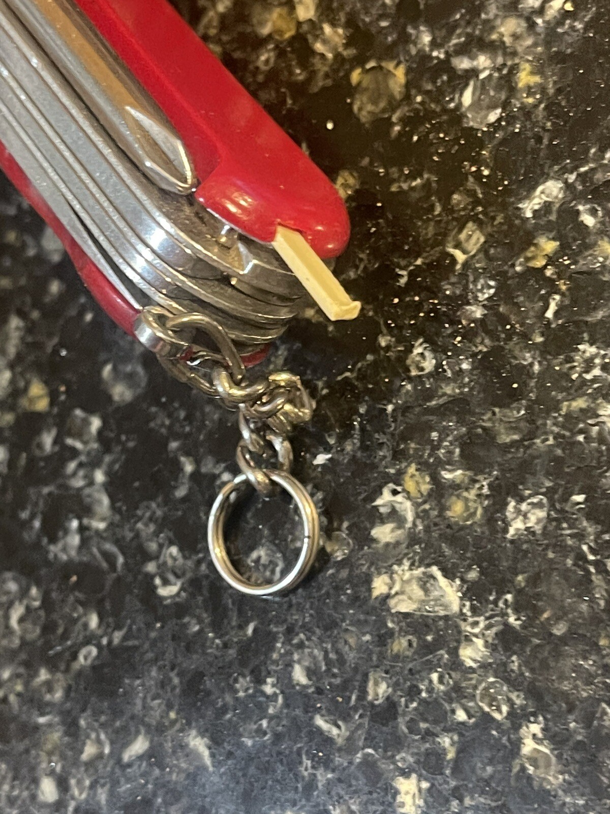 Wenger Delemont Swiss army knife The Yellow Pick Has Broken End As Shown