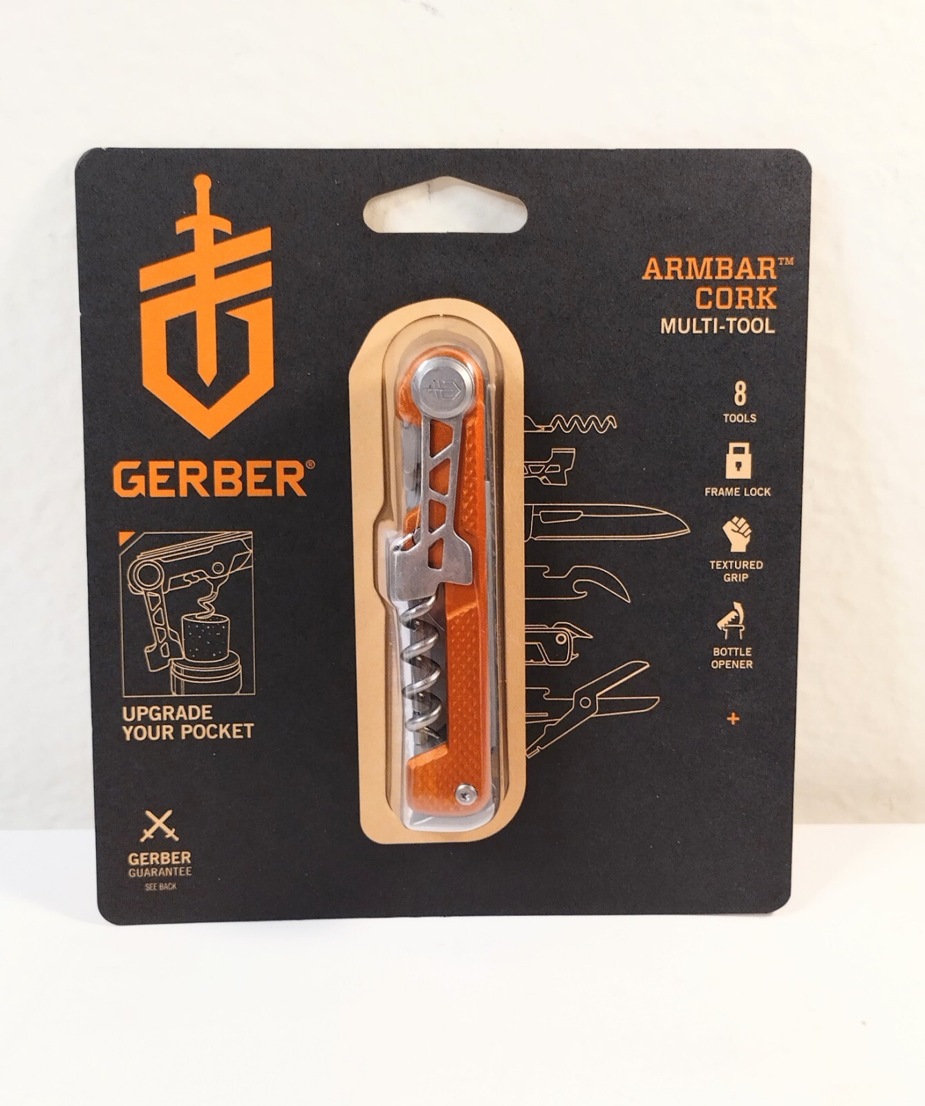 Gerber Armbar Cork Multitool Color: Orange (8 Tools)