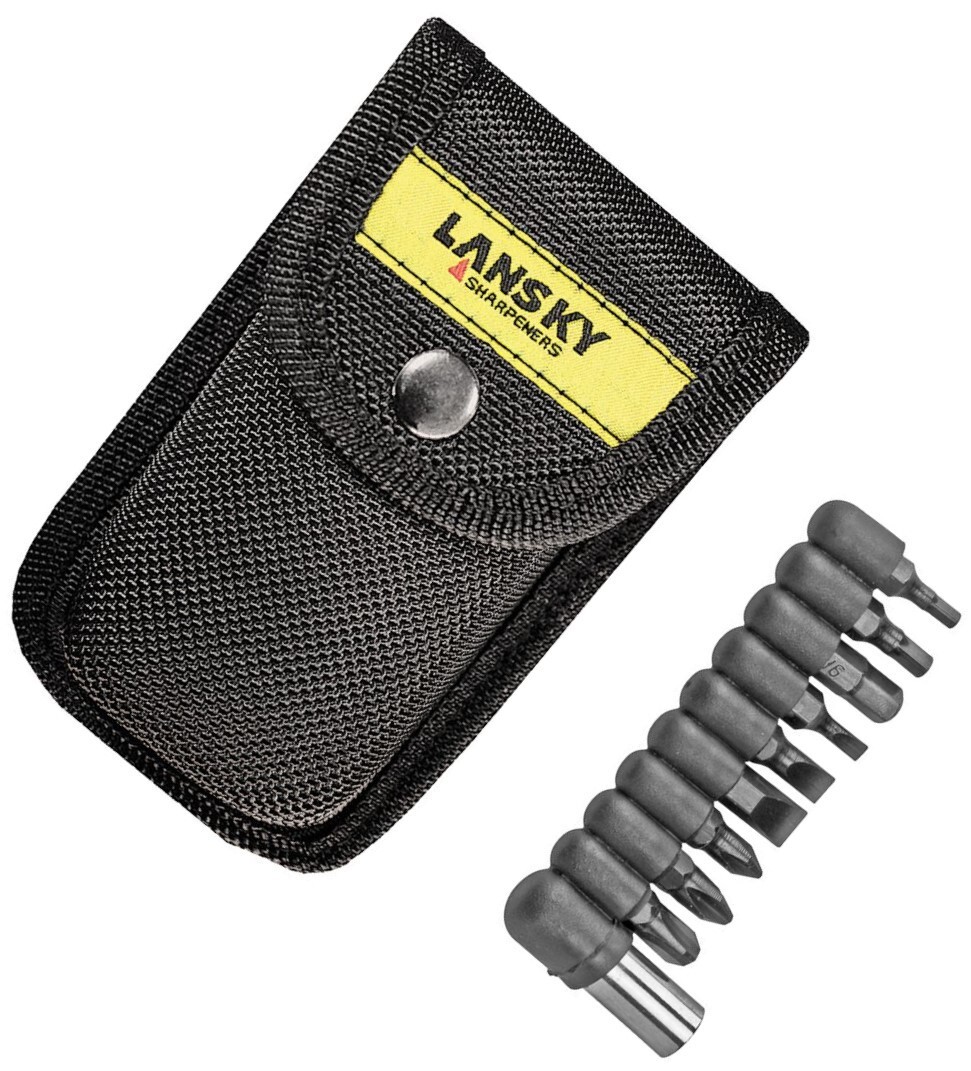 Lansky Multitool Variety Of All-Stainless Tools In A Black Nylon Belt Sheath
