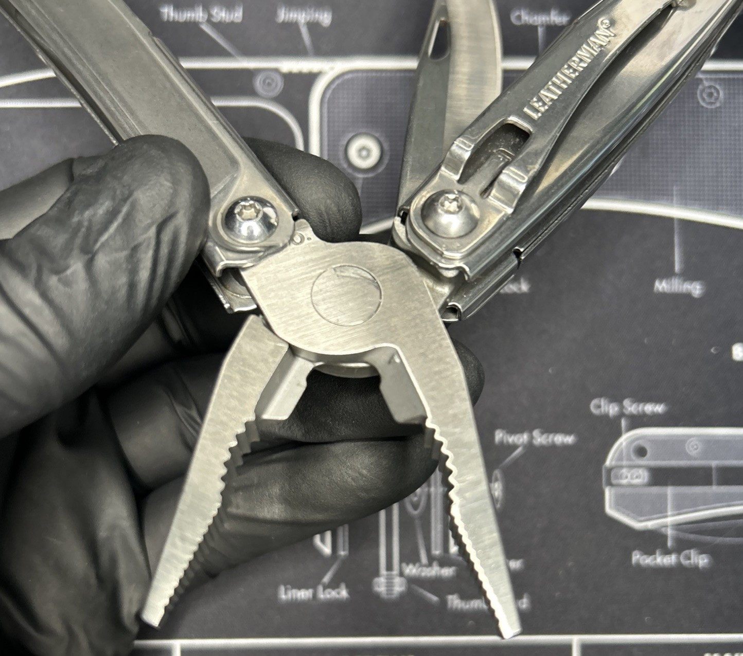 Leatherman Rev Folding Multi-Tool Knife Plier USED BOD 0120 Carry Clip VGUC