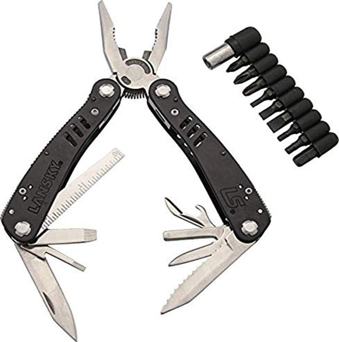 Lansky 20 Function Multi-Tool + 10 Socket Bit Set, Stainless Steel #LMT100B