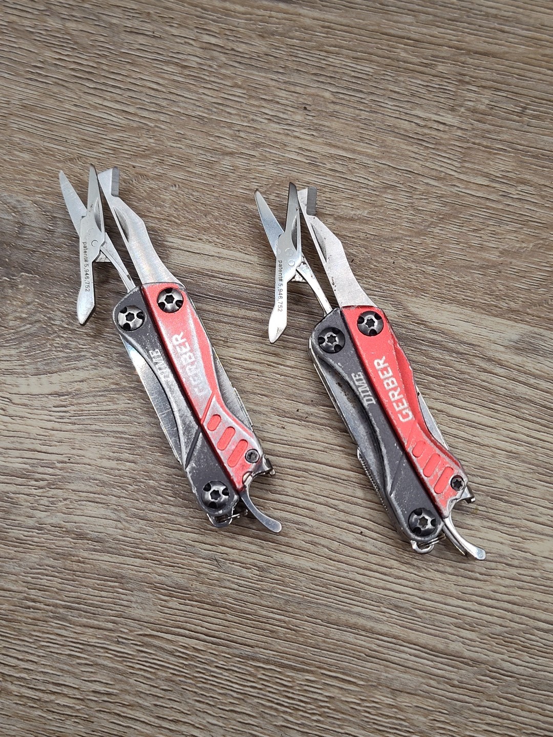 Lot P 2 Gerber Dime Multi Tool Pliers Knife Tools