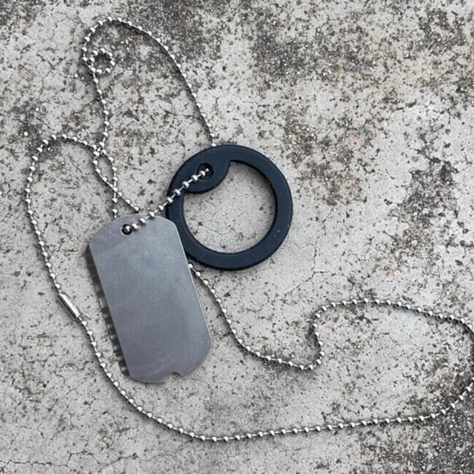 New Titanium Alloy Dog Tag Pendant Necklace Pet Dog Identity Card Necklace