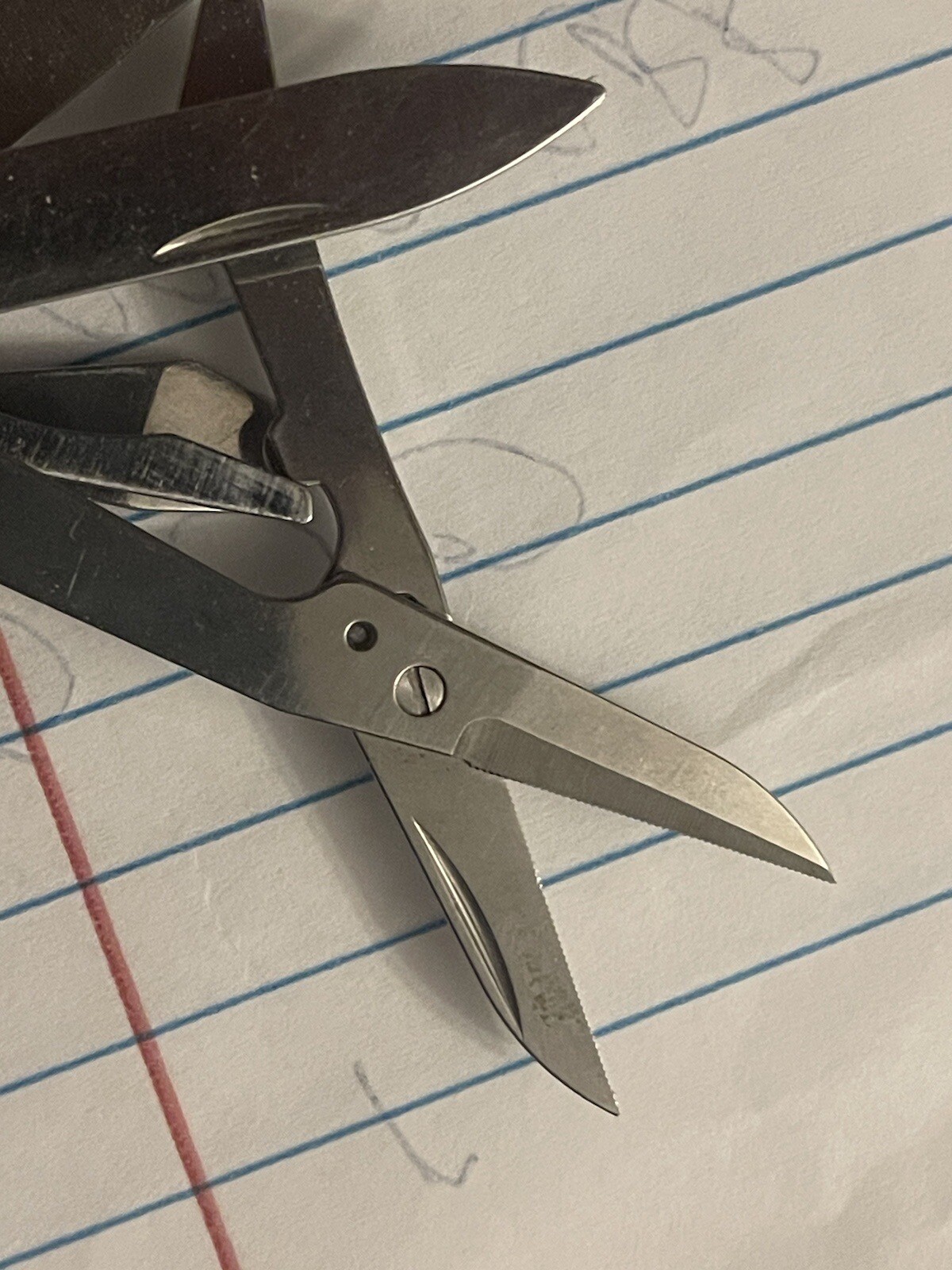 Wenger Delemont Swiss army knife The Yellow Pick Has Broken End As Shown